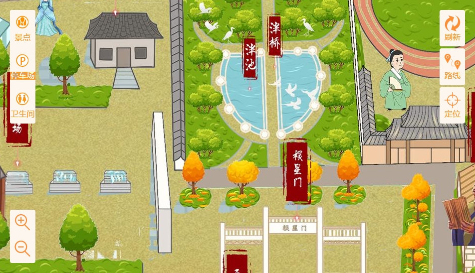 旬邑手绘地图景区语音讲解导览系统：智慧景区建设的基石